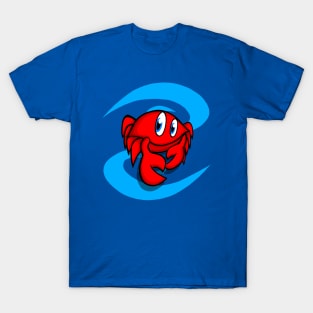 Happy Crab Cancer Zodiac Sign T-Shirt